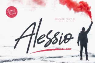 Alessio Brushed Script Font for Bold Handmade Branding