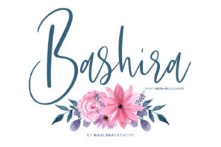 Bashira Script Handwritten Typeface for Elegant Branding