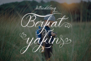 Berkat Yakin Handwritten Font for Elegant Craft Projects