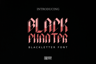Black Phanter Typeface: A Bold Blackletter Choice for Handmade Branding
