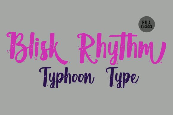 Blisk Rhythm: The Bold Handwritten Font for Modern Design