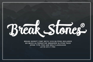 Break Stones: The Playful Brush-Style Script Font for Bold Branding
