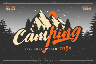 Camping Font Review: Best Script Handwritten Download