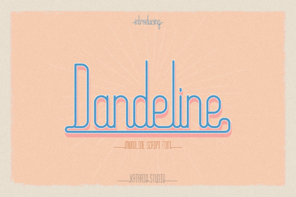 Dandeline: A Sweet Handwritten Typeface for Vintage Editorial Design