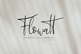 Flowatt: A Modern Calligraphy Font for Contemporary Web Design