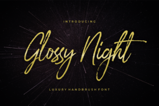 Glossy Night: The Elegant Handwritten Font for Standout Branding