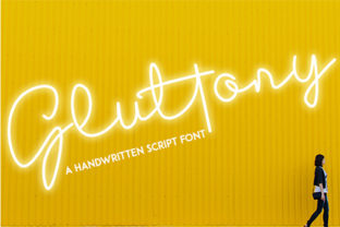 Gluttony Handwritten Font for Bold Brand Identity