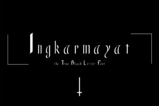 Ingkarmayat: The Blackletter Typeface for Dark Editorial Design