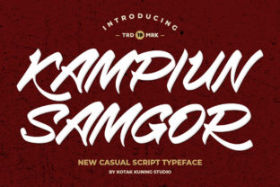 Kampiun Samgor: The Casual Script Font for Clearer Campaign Visuals