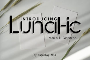 Lunatic Typeface: Bold Futuristic Sans Serif for Modern Brand Identity