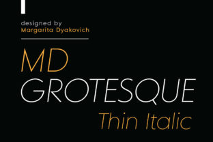 MD Grotesque Thin Italic: Elevating Editorial Design with Minimalist Elegance