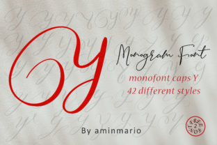 Monogram Y Monofont Caps Y: The Ultimate Handwritten Font for Crafters