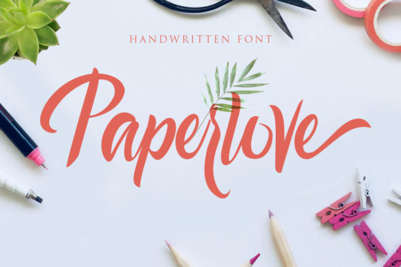 Paperlove: A Whimsical Script Handwritten Font for Standout Branding
