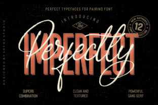 Perfectly Imperfect Family: A Script Handwritten Typeface for Editorial Design