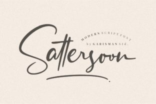 Sattersoon: A Modern Script Typeface for Luxurious Web Design