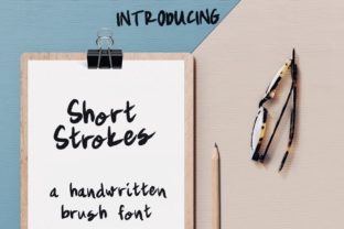 Short Strokes: A Handwritten Script Font for Natural Brand Identity