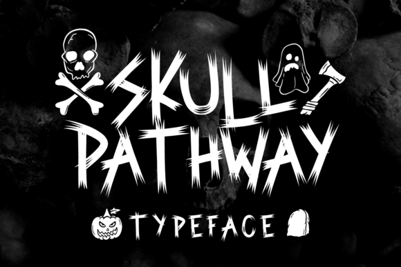 Skull Pathway: A Spooky Script Handwritten Font for Editorial Design