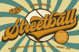 Streetball Typeface: Playful Script Handwritten Fonts for Creative Sellers