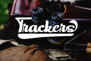 Trackers Script Font for Vintage Editorial Design