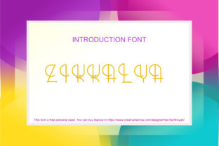 Zikkalya: A Fun Decorative Font for Eye-Catching Crafts